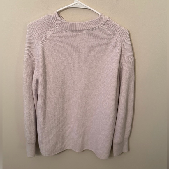 Lululemon Oversized Merino Wool Blend Ribbed Crewneck Sweater Size 10 - Picture 3 of 4